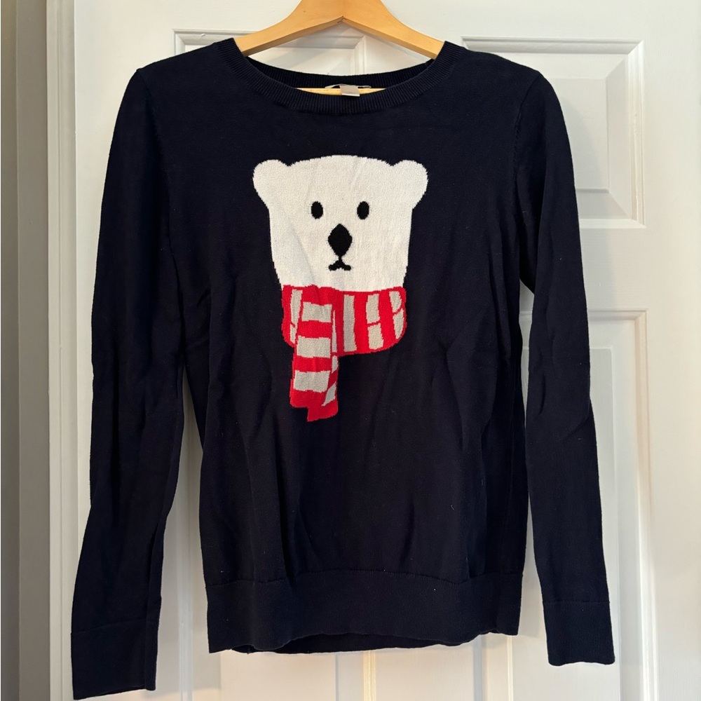 Light, dark blue, winter sweater